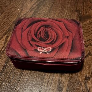 Anya Hindmarch London Rose Makeup Travel Case Keepsake Box
